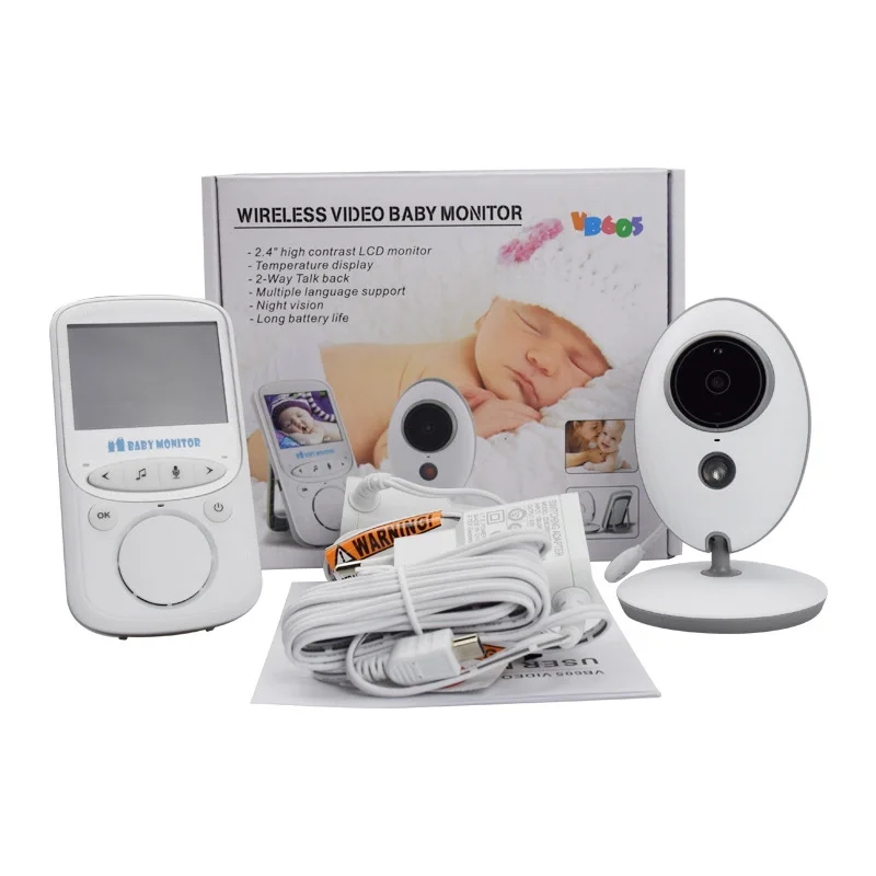 Wireless Video Baby Camera Monitor Night Vision Nanny Security Camera Temperature Monitoring VB605