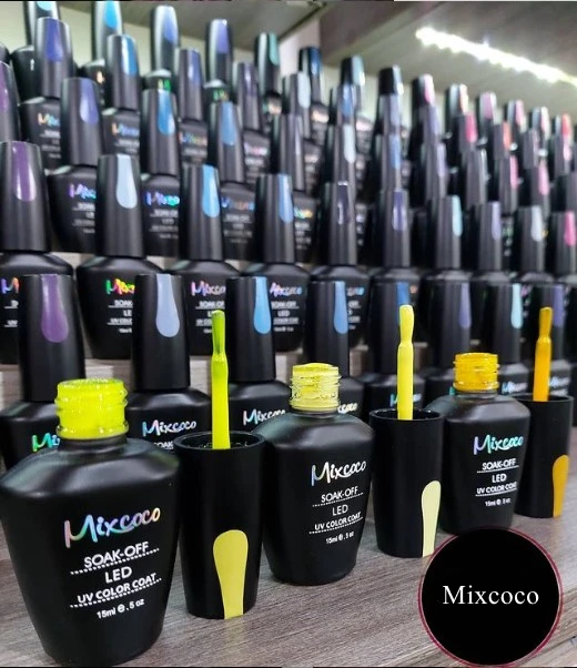  Mixcoco китайский поставщик OEM частная марка цвета отмачиваемый светодиодный лак для ногтей оптовая продажа лака