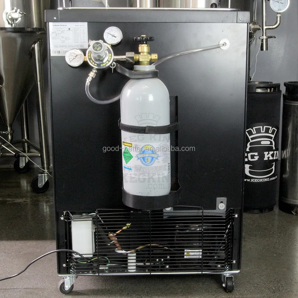 GB1030327 New model 6.0 cubic feet Black color three taps Beer ball lock keg kegerator with digital display