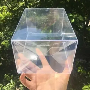 Promotion Printing PET Folding Clear PVC Toy protector display Packaging Box