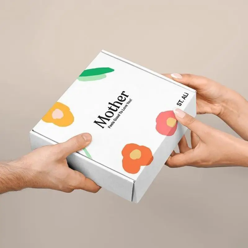 China Wholesale Standard Good Price Colorful White Red Corrugated Cardboard Paper Package Mailer Box For Gift Packaging