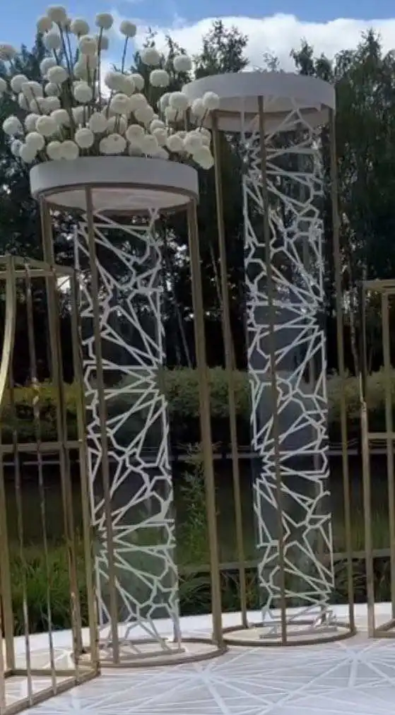 Customized Arches Stage Elegant Backdrop Center Pieces Wedding Decoration Metal Backdrop Frame Arch Flower Stand For Wedding