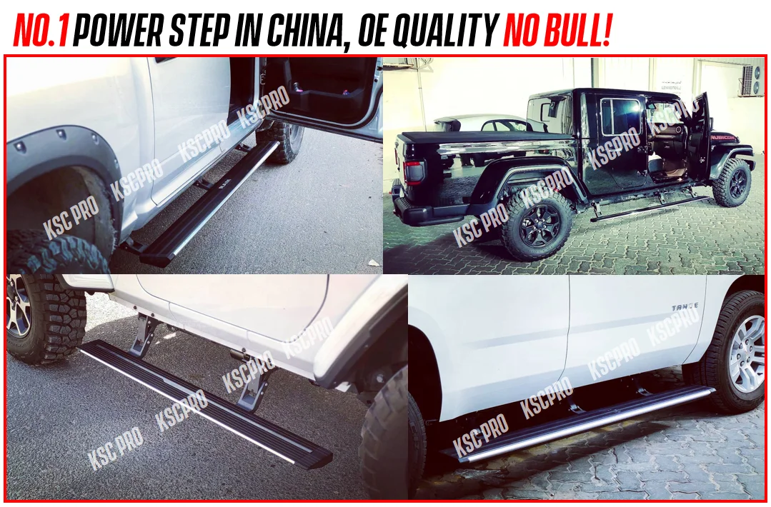 For Jeep Wrangler Electric Running Boards Power side step with Remote Control