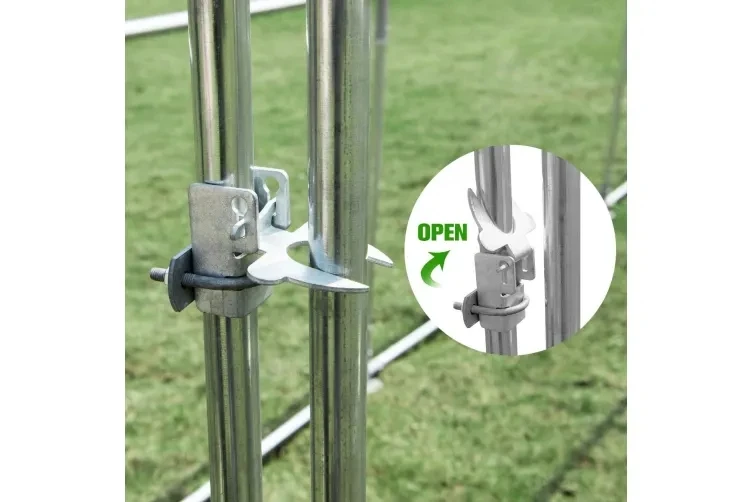 3x6x2m Heavy Duty Metal Chicken Run Suitable for Hens Dogs Poultry Rabbit Ducks Coop