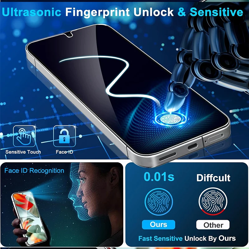 Bulk pack 2025 HD smart film mobile tempered glass phone screen protector for Google Pixel 9a