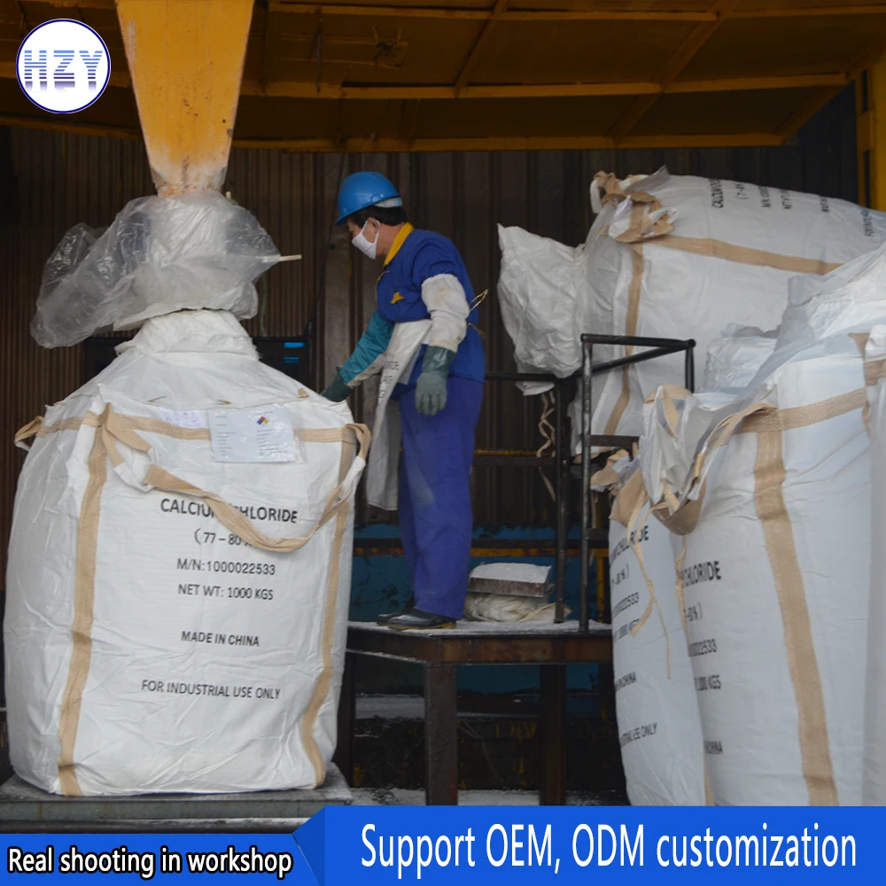 calcium chloride flake 74% industry grade dihydrate cacl2