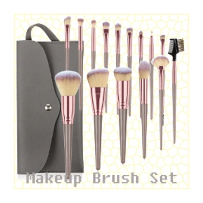 Brushes-pu bag Customization upon request qusart hot selling 7 wallet style makeup brush Makeup Brush Set with high quality