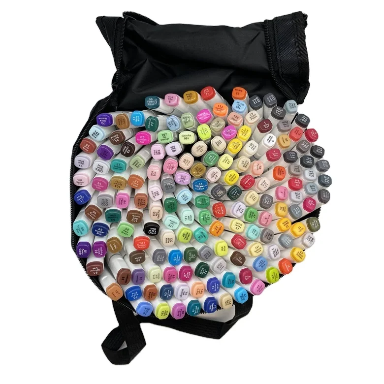 Popular Products Durable Stylish 168 Colors Soft Head Marker Pen Sets