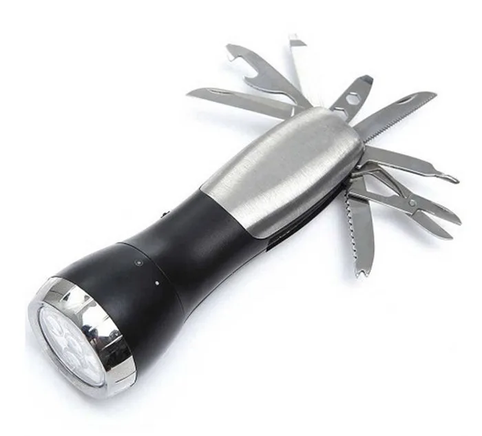 10 IN 1 Multi-Function Tool Flashlight Outdoor Emergency camping hiking Survival multi tool led torch
