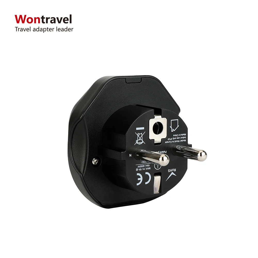 
UK To EURO Plug Adapter 13A 2 Round Pin EU Power Converter European Travel Plug Adaptor 