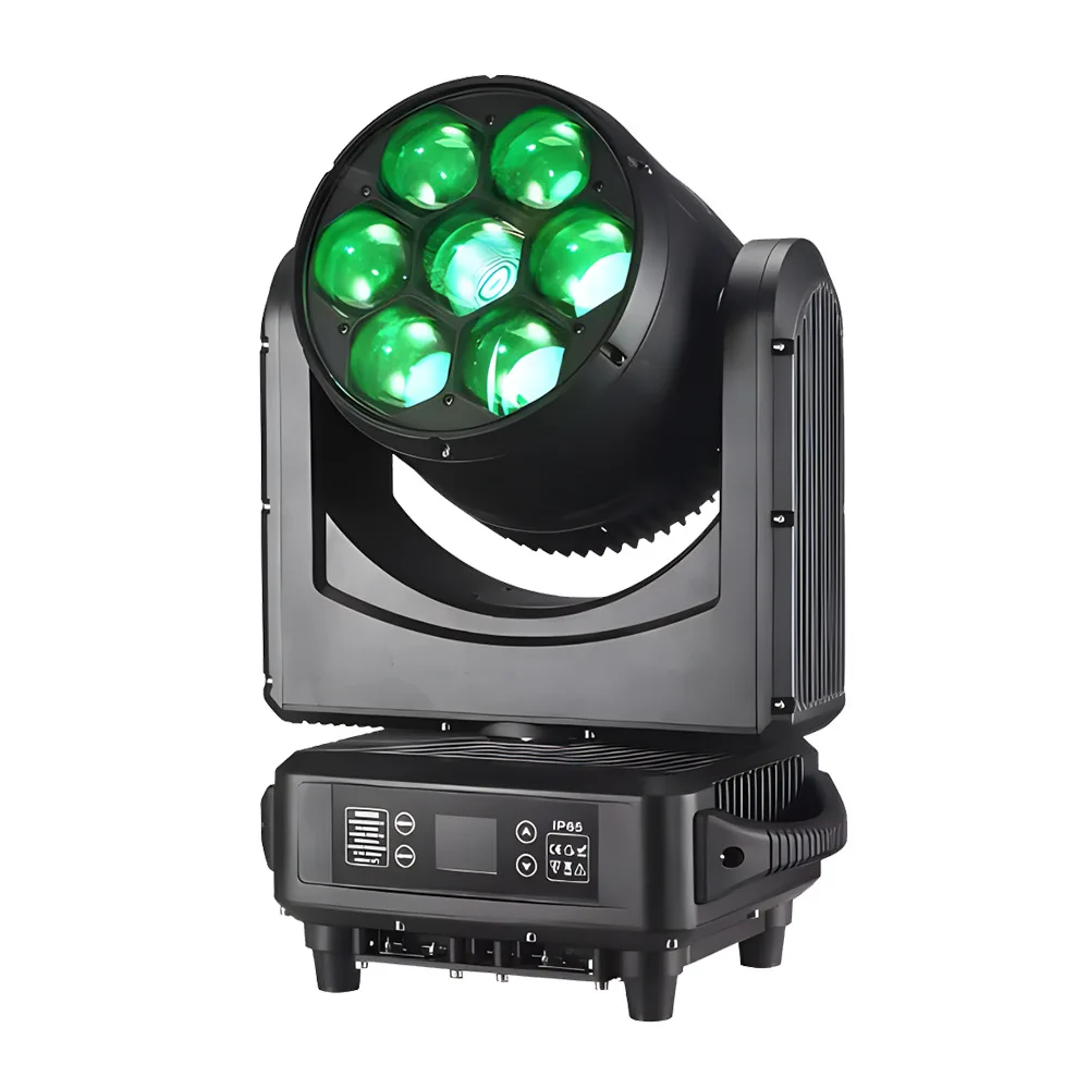 IP65 Waterproof Dj Equipment 7x60w Bee Eye Led Zoom Wash Moving Head Light For Concert Wedding Party Stage