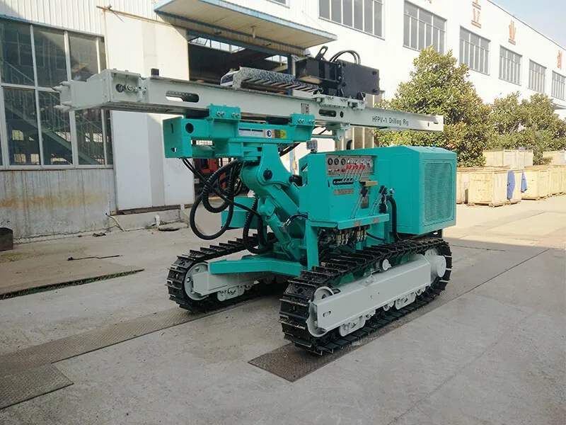 HFPV-1 Solar mini Pile Driver excavator mounted pile driver drilling rigs machines with photovoltaic sloar