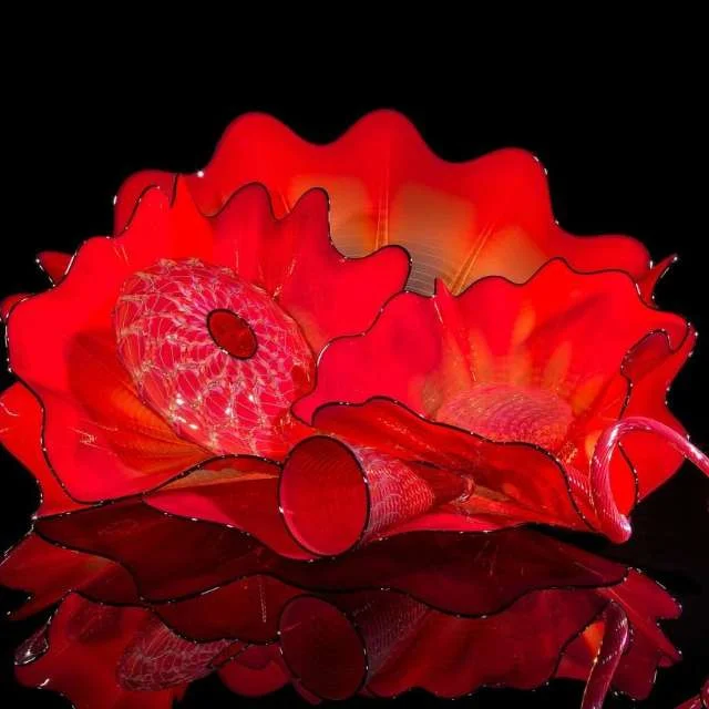 Gorgeous Painting Stained Art And Craft Ornamental Murano Glass Bowl Decoration for Home Natural Crafts