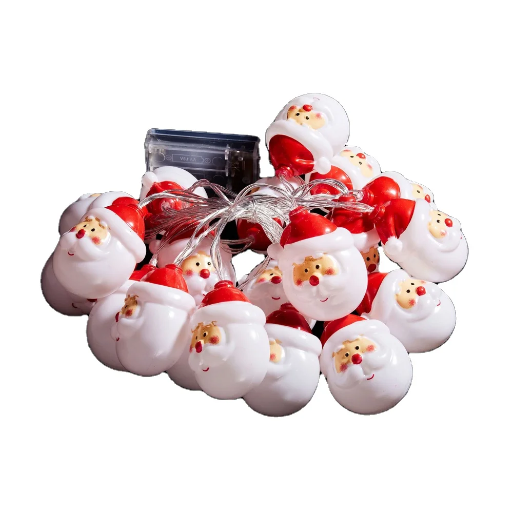 Factory Wholesale 80 LED Snowflake Christmas Lights Xmas String Lights Outdoor Holiday Decorations 220v Snowman Santa Claus