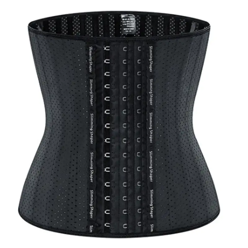 Top Ranking Private Label Fat Burner Fitness Corset Latex 9 Steel Bones Waist Trainers 3 Hooks Women Wholesale Corset for Ladies