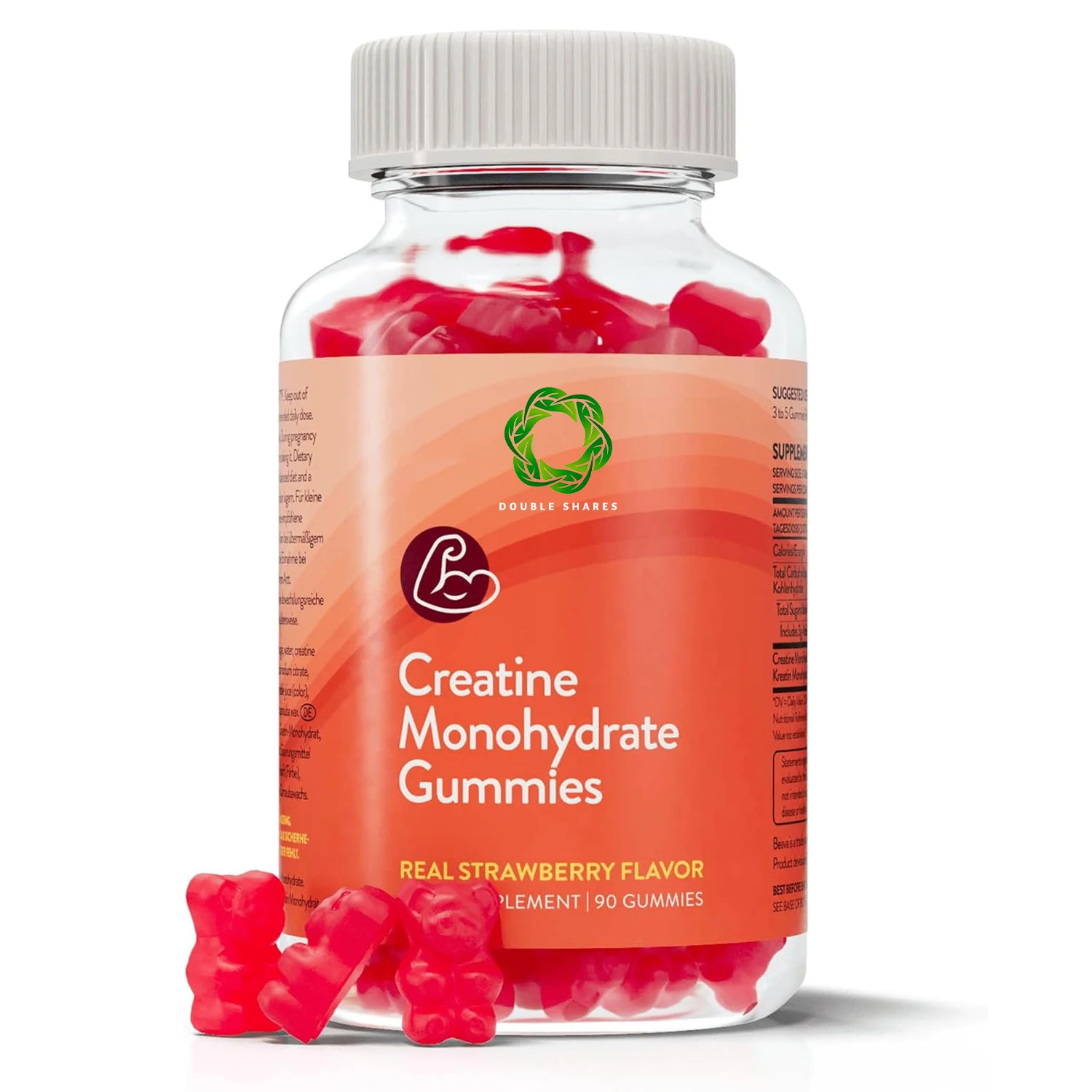 OEM Vegan Creatine Chews For Muscle Growth Muscle Recovery Workout Recovery Anaerobic Endurance Creatine Monohydrate Gummies