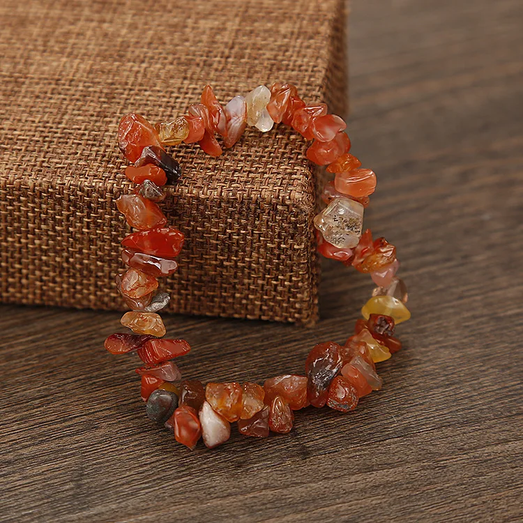 Factory Wholesale Minority 21 Colors Natural Precious Handmade Beaded Stone Bracelet Set For Tourist Souvenir Gifts
