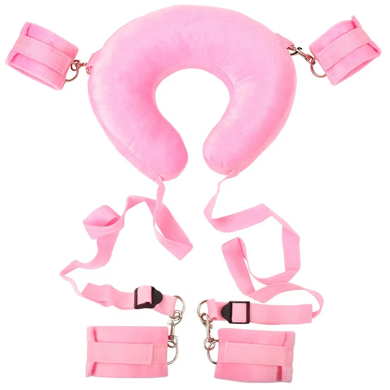 JoyPark Fetish Kits Bed Restraints Bondage Handcuffs Set with Soft Furry Comfortable Wrist and Ankle Cuffs for Women Couple