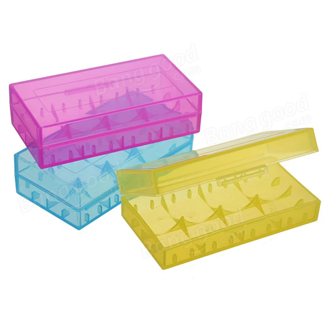 Plastic Factory 2*18650 Battery Storage Case PP Colorful Travel Box for 18650 18350 16340 18500 Battery