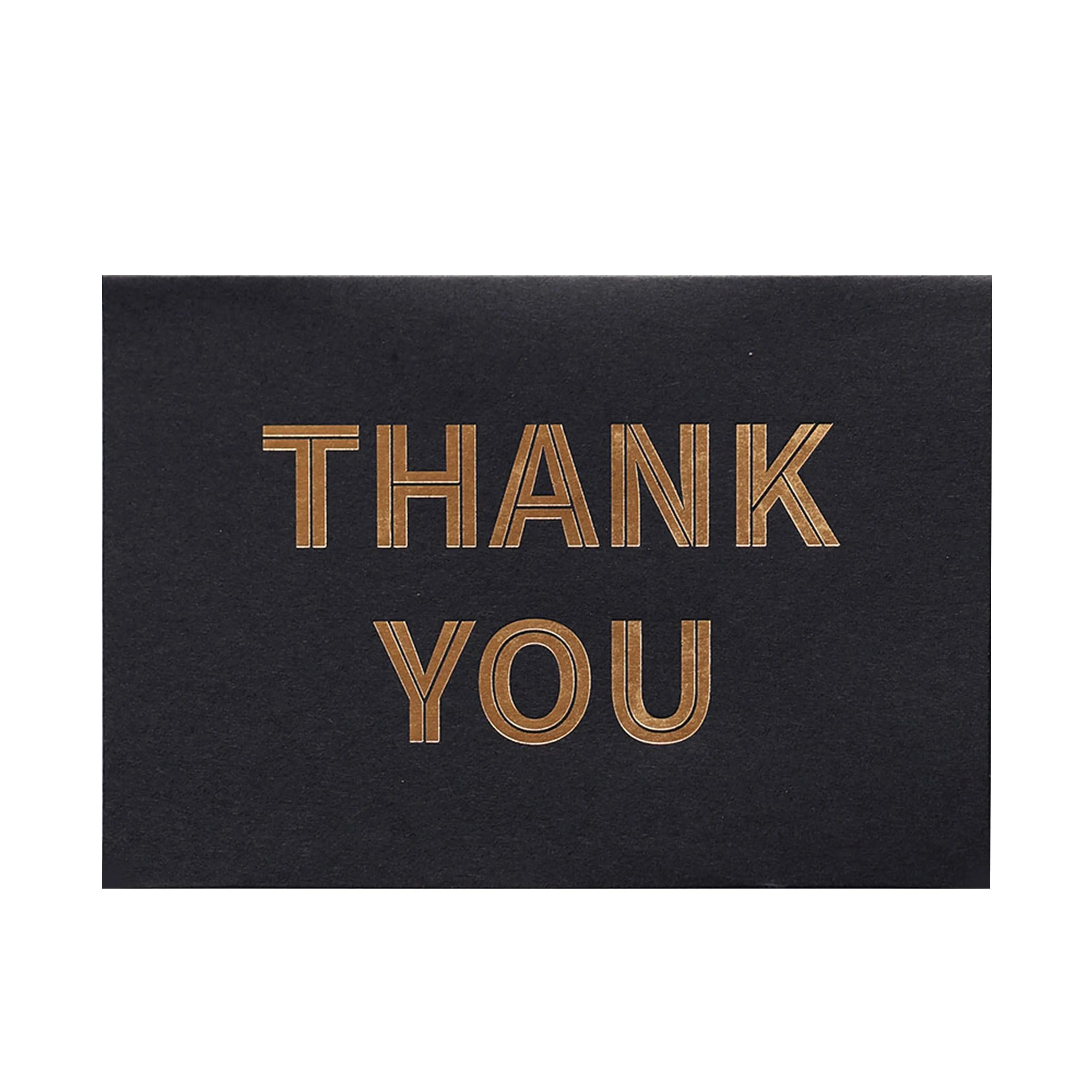 Индивидуальный логотип печать черный с золотой фольгой бизнес поздравительная открытка покупки спасибо карта