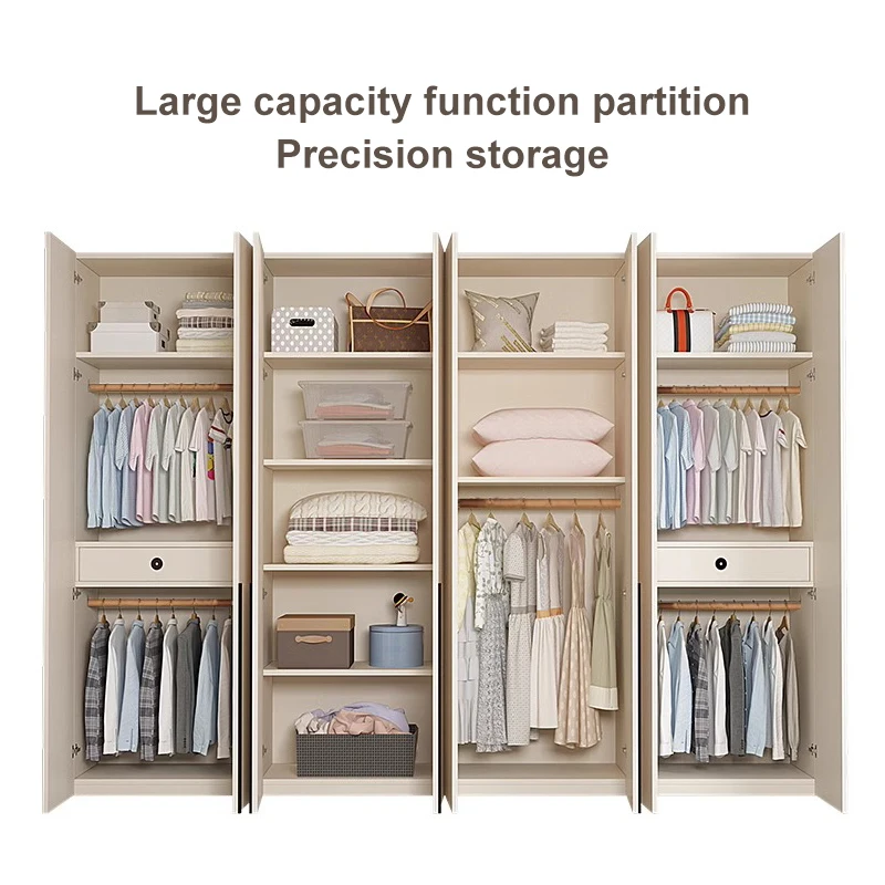 Новый дизайн мебель для спальни шкаф деревянный лак современный белый простой дома