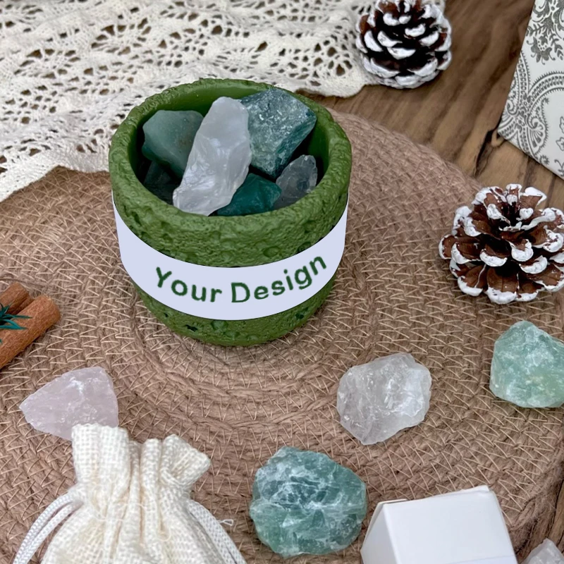 Lavender Candle Crystals Harmony Set Dual Aromatherapy Candle Set Scented Candles Gift Set for Women