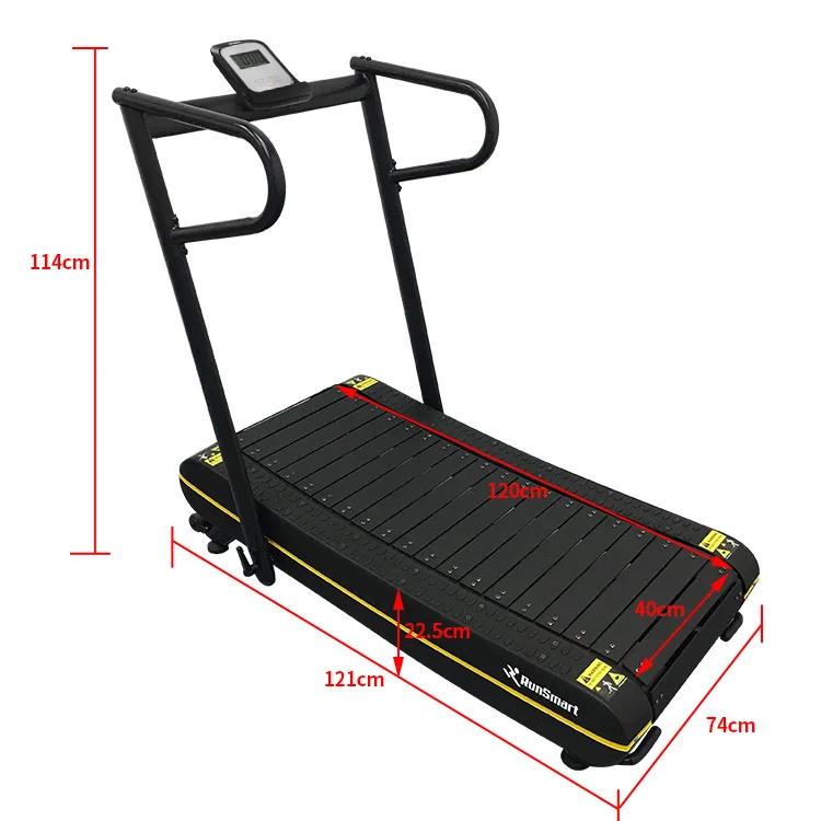 
Home use foldable manual self-powered incline woodway dog treadmill 150kg, curve fitness equipment mini gym running machine 