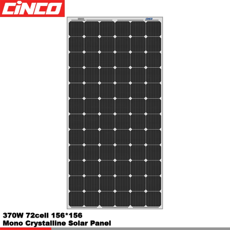CINCO 350W 360W 370W mono solar panel with cheap price can do customization for 3KW 5KW on off grid solar system