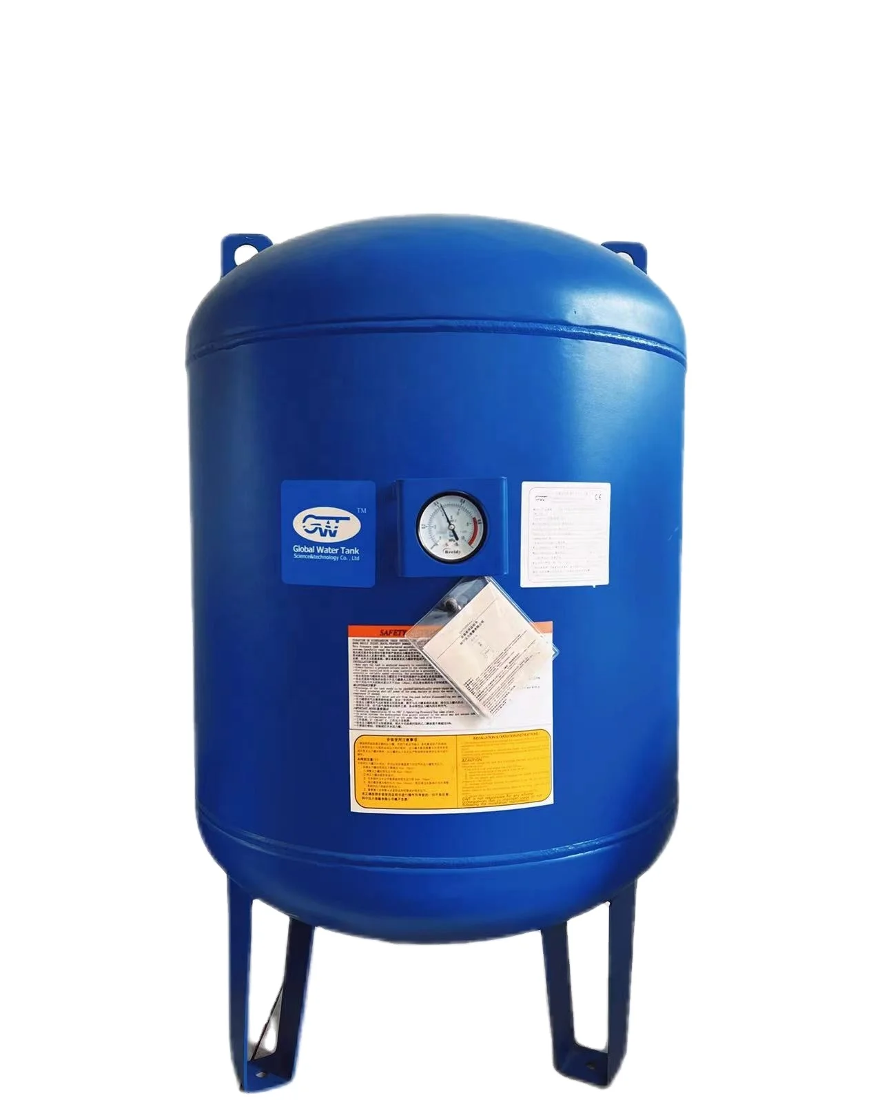 ASME standard 40 gallon bladder base pressure tank