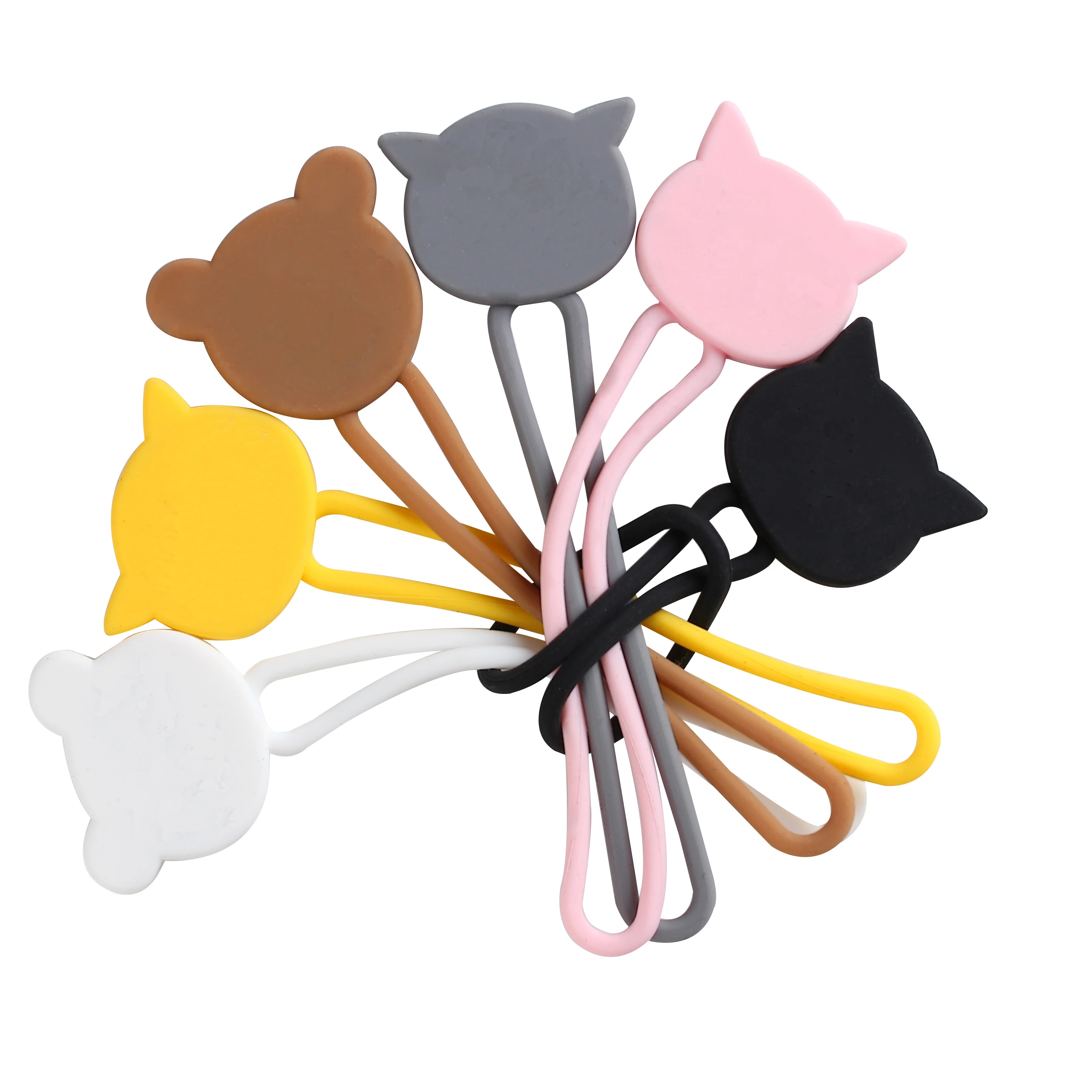 
High Quality Silicone Lovely Cute Animal Shape Tie Rope Cable Winder <span style=