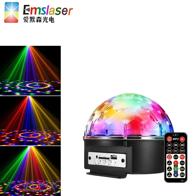 Звуковое управление RGBYWP музыкальное светодиодное Освещение DJ праздничное освещение