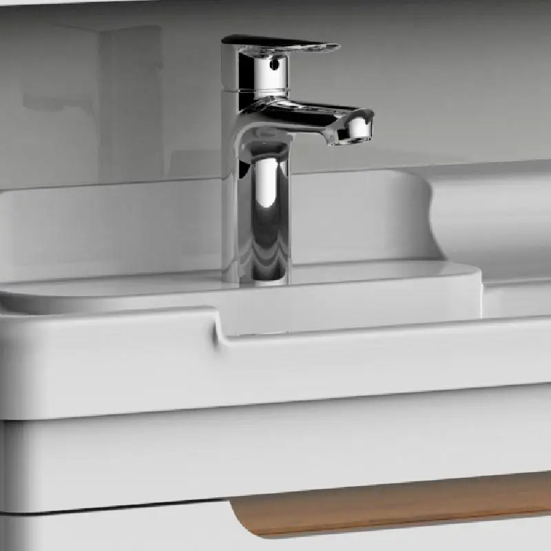 Simple design small size ceramic vanity top sink bathroom sink cabinets