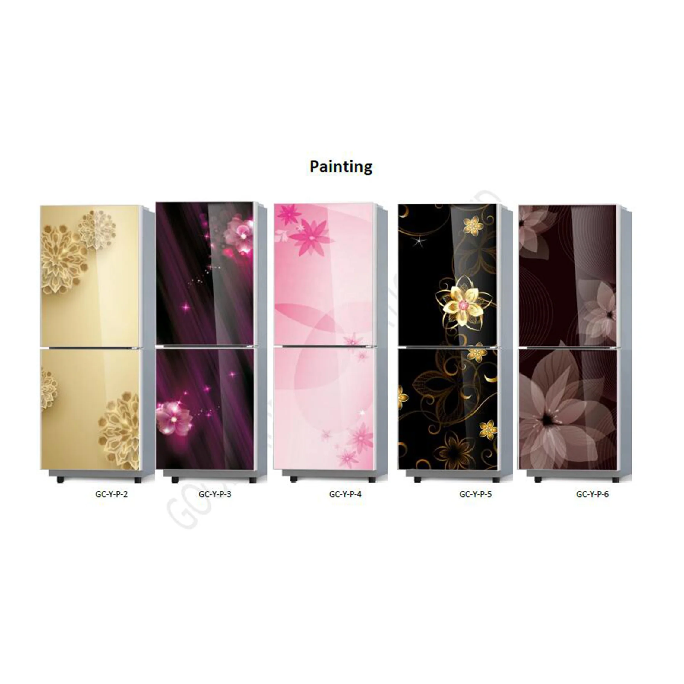 Tempered thickness 3 mm-8 mm components spare parts decorative refrigerator glass panel