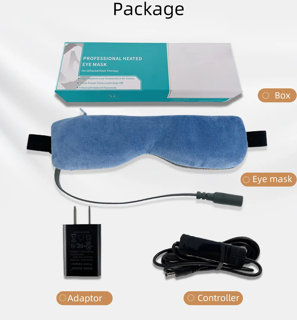 Adjustable Stress Relief USB Heated Sleeping Eye Mask for Traveling