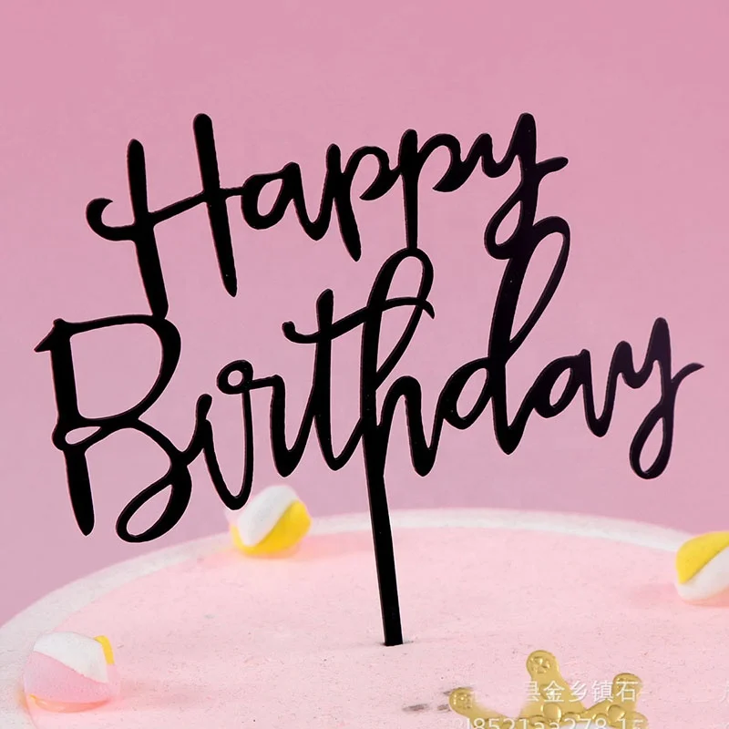 Cake Decoration Party Supplies Gold Birthday Cake Topper Decoration