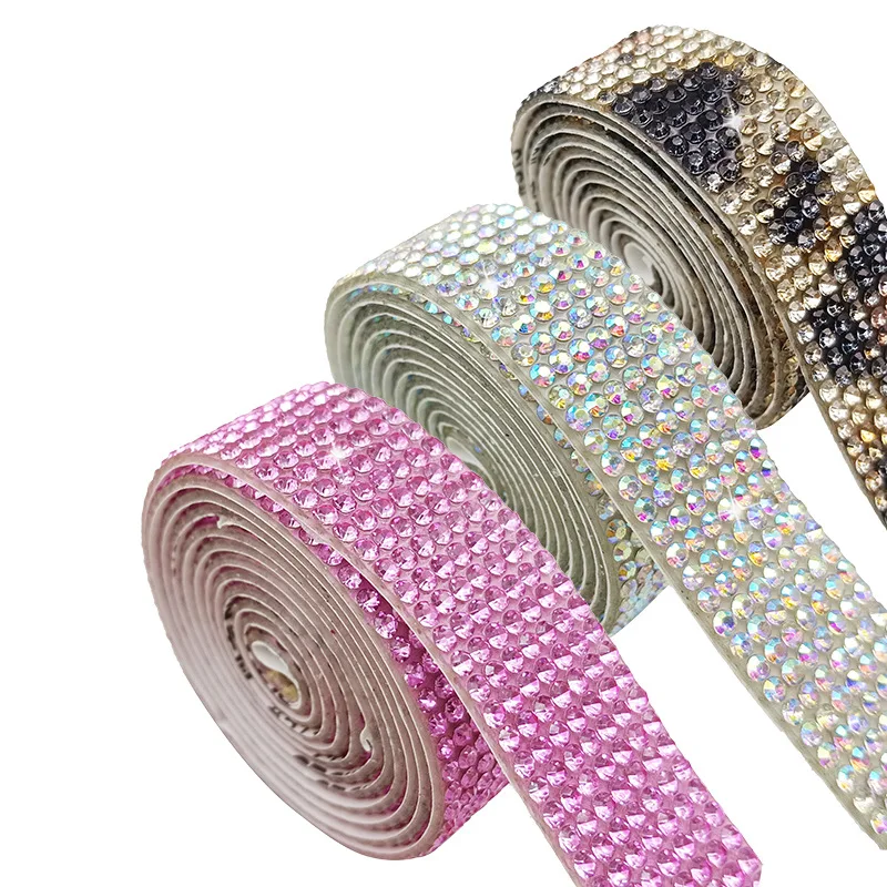 Cheap Price Clean and Flawless Custom Rhinestone Belts Metal Rhinestone Sheet  Rhinestone Tape Trim