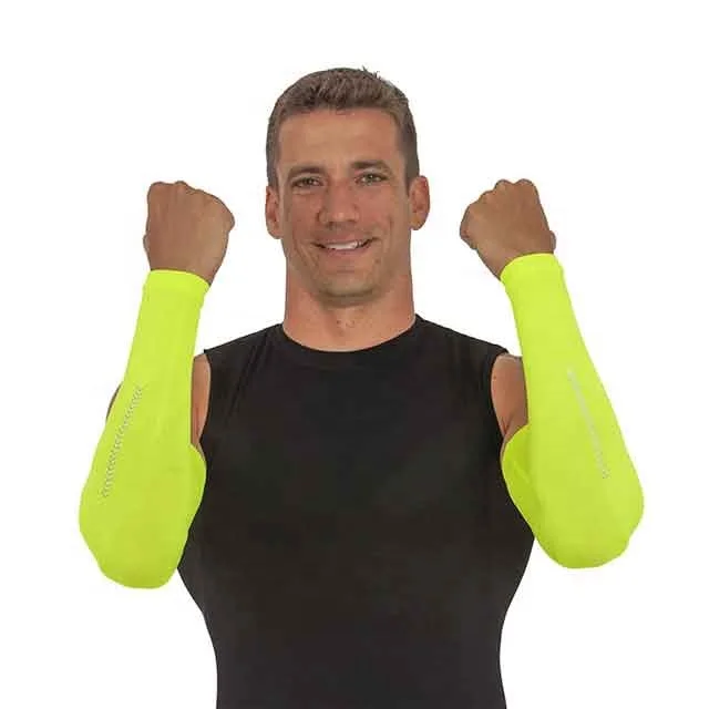 Cycling Sleeve Outdoor Sports Arm Sleeve Sun Protection UV Arm Sleeves Ice Fabric Breathable Running Cycling Arm Warmers