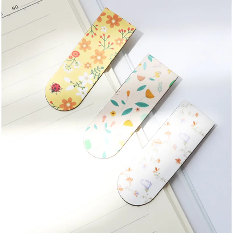 Wholesale bookmarks custom Book lover waterproof magnetic bookmark with custom logo