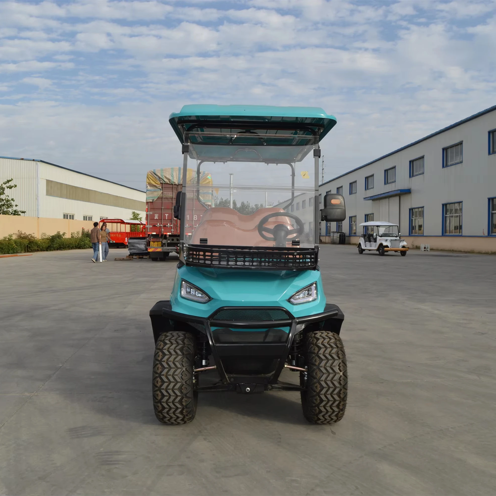 Compact 48V Electric Golf Cart Heavy-Duty 4-Seater Buggy with Durable Battery 2 Stroke Engine Dot Certified New Condition