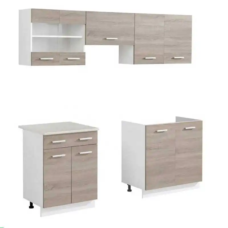 Cheaper Melamine Faced MDF Kitchen Cabinet doors & Kitchens for Home Furniture