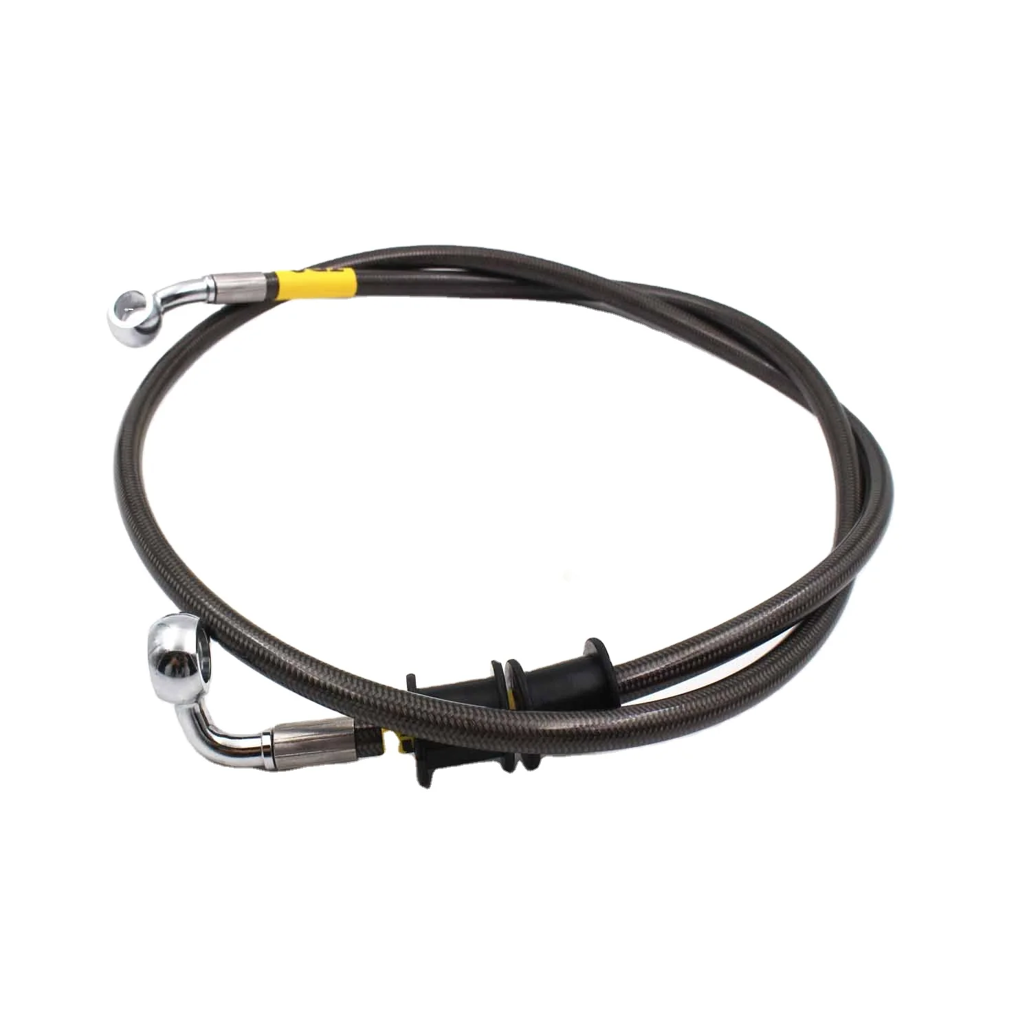 DOT Approved Japanese car Motorcycle Front Rear black PVC cover 304 Stainless Steel wire braided Banjo End Brake Hose Line Kits
