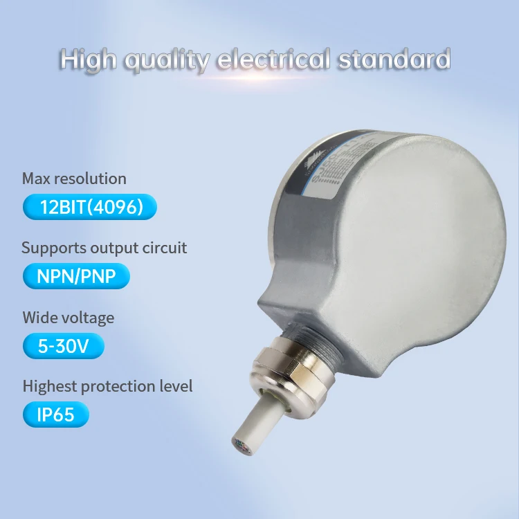 HENGXIANG 1024 ppr heavy duty absolute encoder SJ50 parallel NPN/PNP 5-30V 10bit with protection circuit