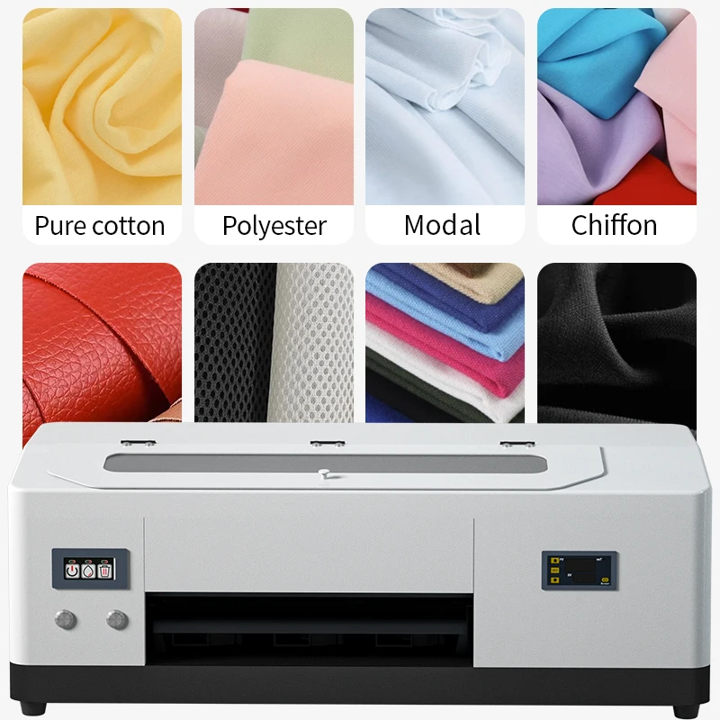 Mini Small Digital Roll l1800 1390 Clothes T Shirt Heat Transfer Inkjet DTF printer A3 A4 T-shirt Printing Machine 30cm 60cm