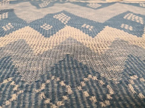 
Fashion style jacquard triangle pattern batwing sleeve oversized cos cape knitted pullover sweater for ladies 