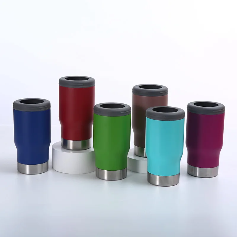 New Style Hot Selling, 12oz 14oz Double Wall Stainless Steel Vacuum Insulated Beer Can Cooler Sports Outdoors Holder Mugs/