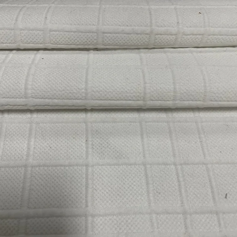 J-7544  White Knitting Interlock Ottoman Fabric   for Outfit