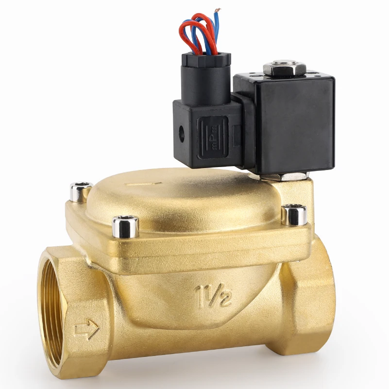 0927  Brass high pressure pilot type solenoid valve 11/2in  AC110V~220V  DC12V~24V