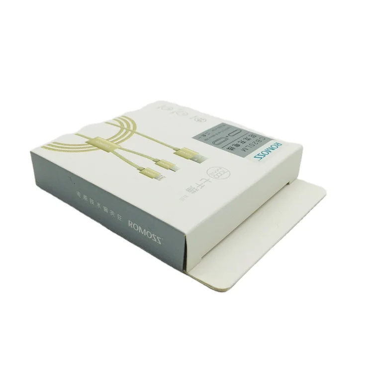 Custom Phone Accessories Charger Data Cable Headset Cardboard Paper Packing Paper Gift Box