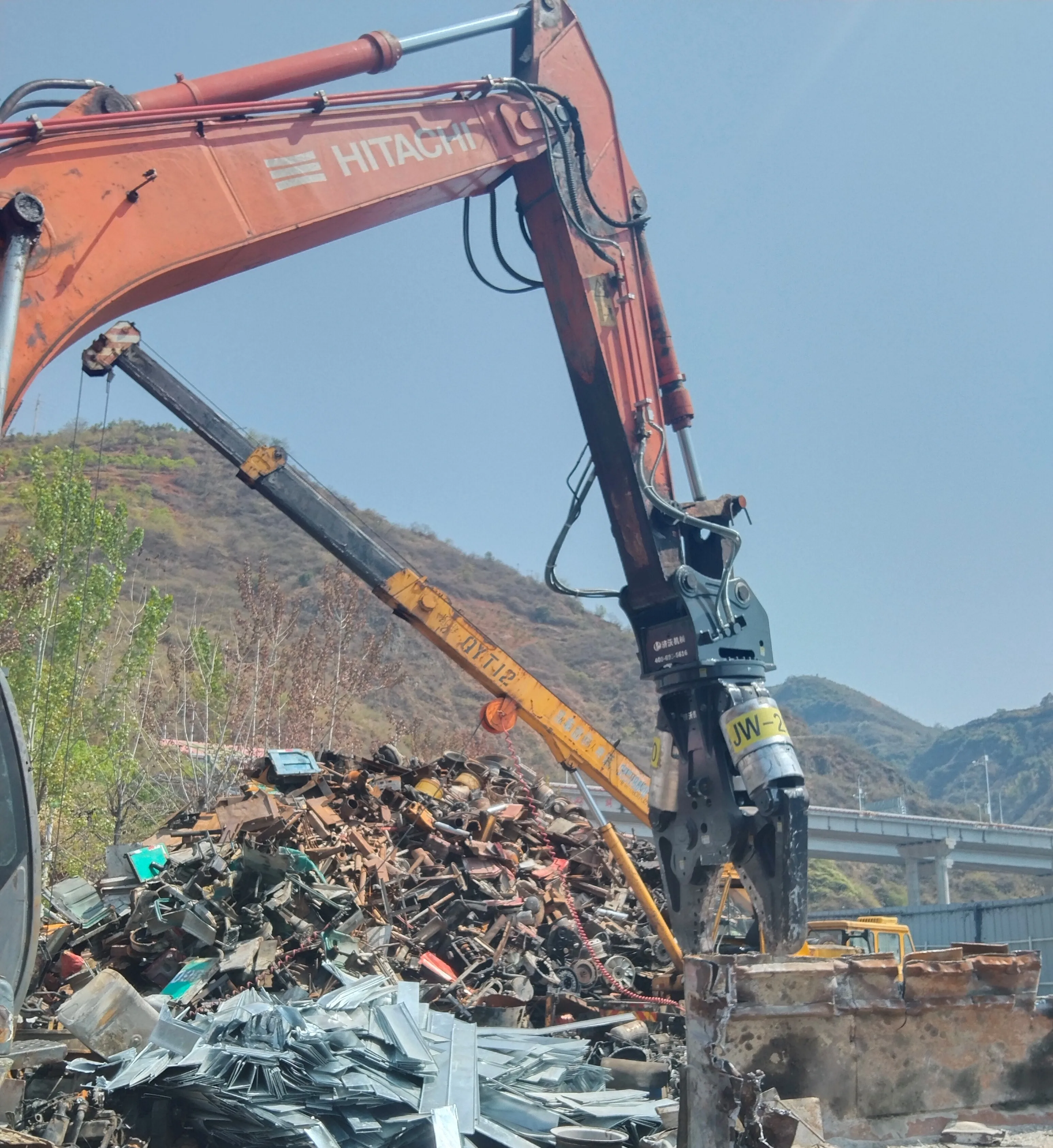 Concrete Crusher, Demolition Pulverizer, Hydraulic Shear for All Excavators