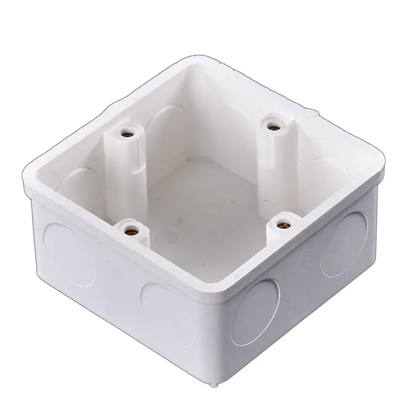 Flush 86 Type Electrical Pvc Junction Box Square PVC Pattress Box